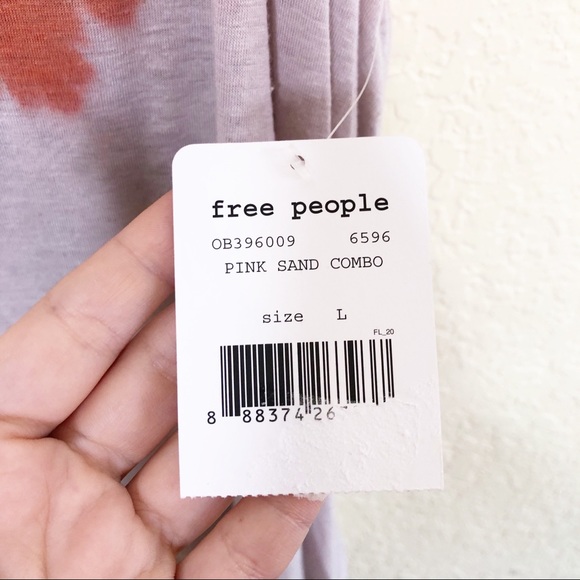 Free People | NWT Orange Spot Flowy Tank Size L - Picture 5 of 8